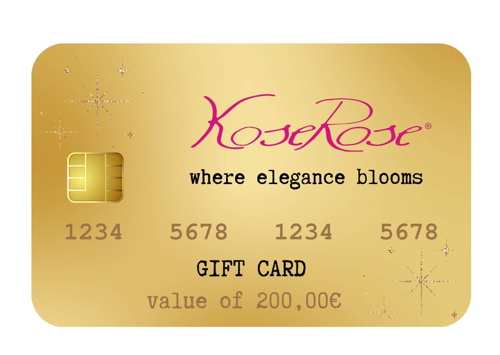 Golden Gift Card 200€