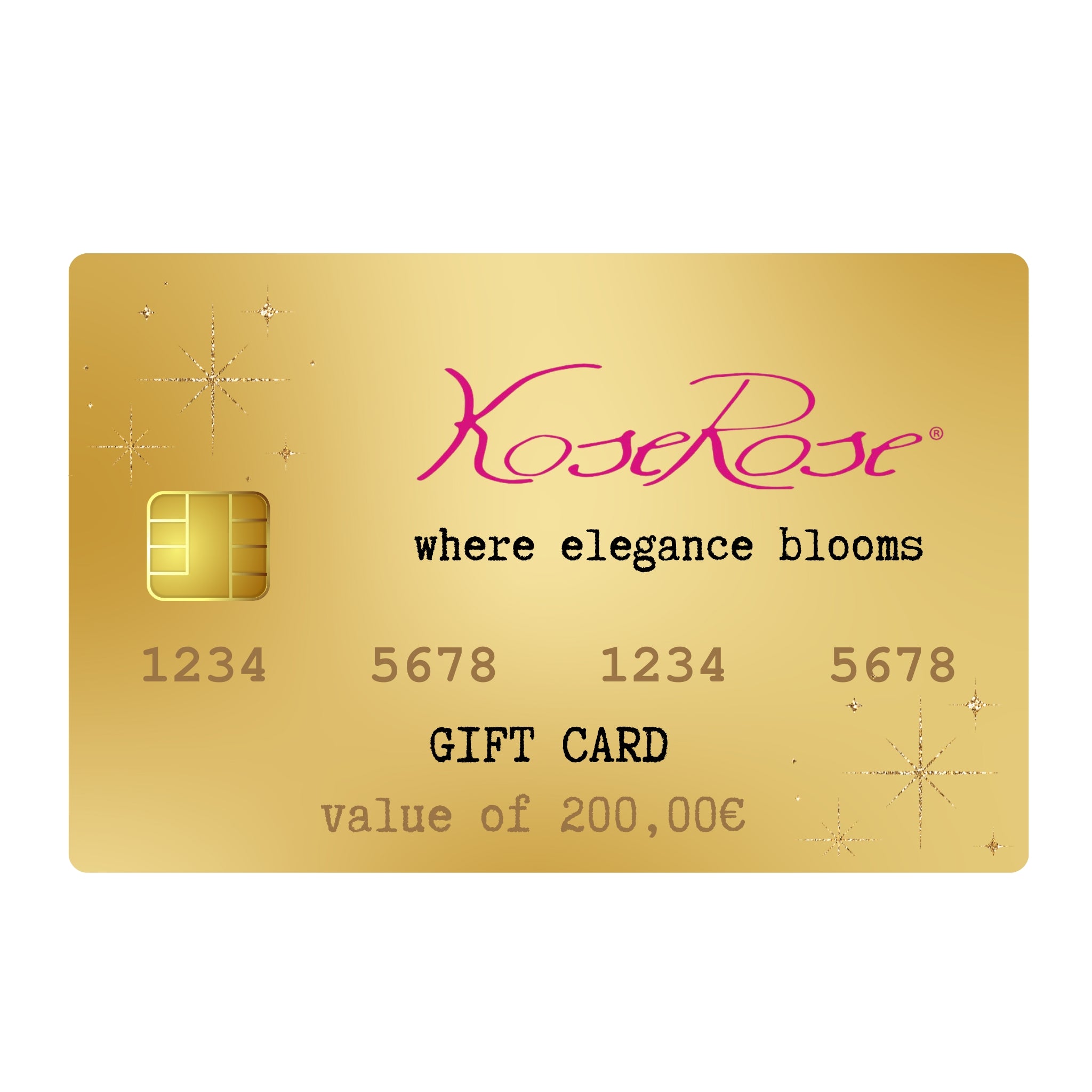 Golden Gift Card 200€