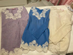 Maglia in cachemire e pizzo