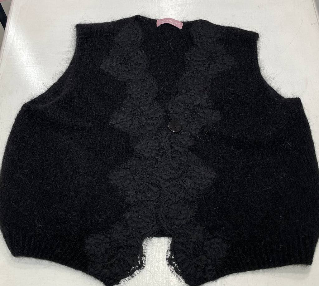 Gilet con pizzo
