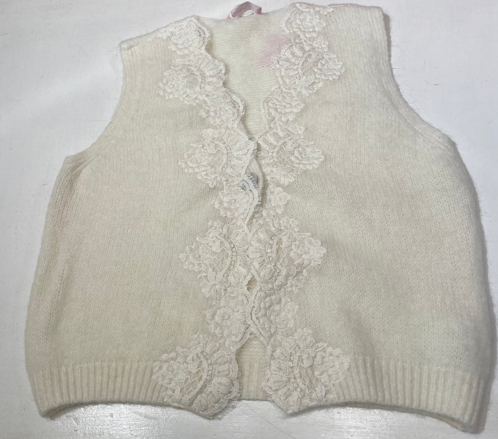 Gilet con pizzo
