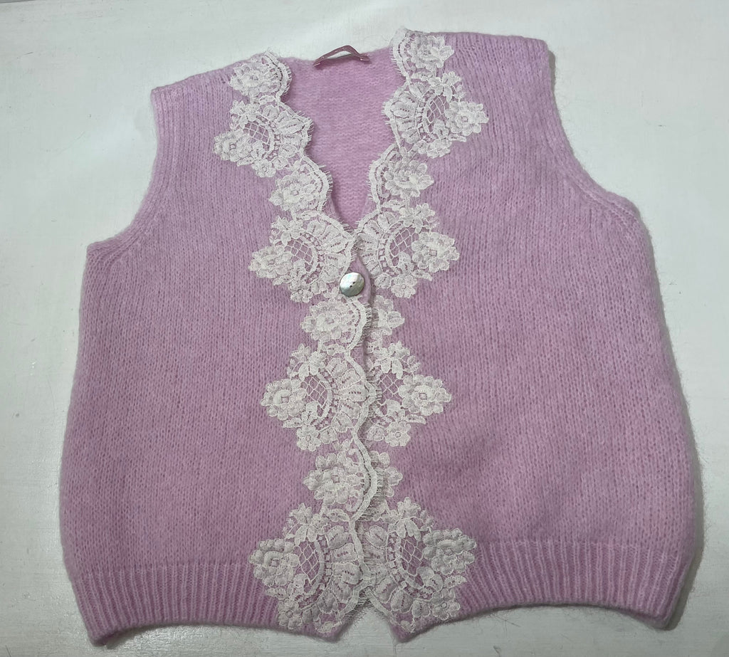 Gilet con pizzo
