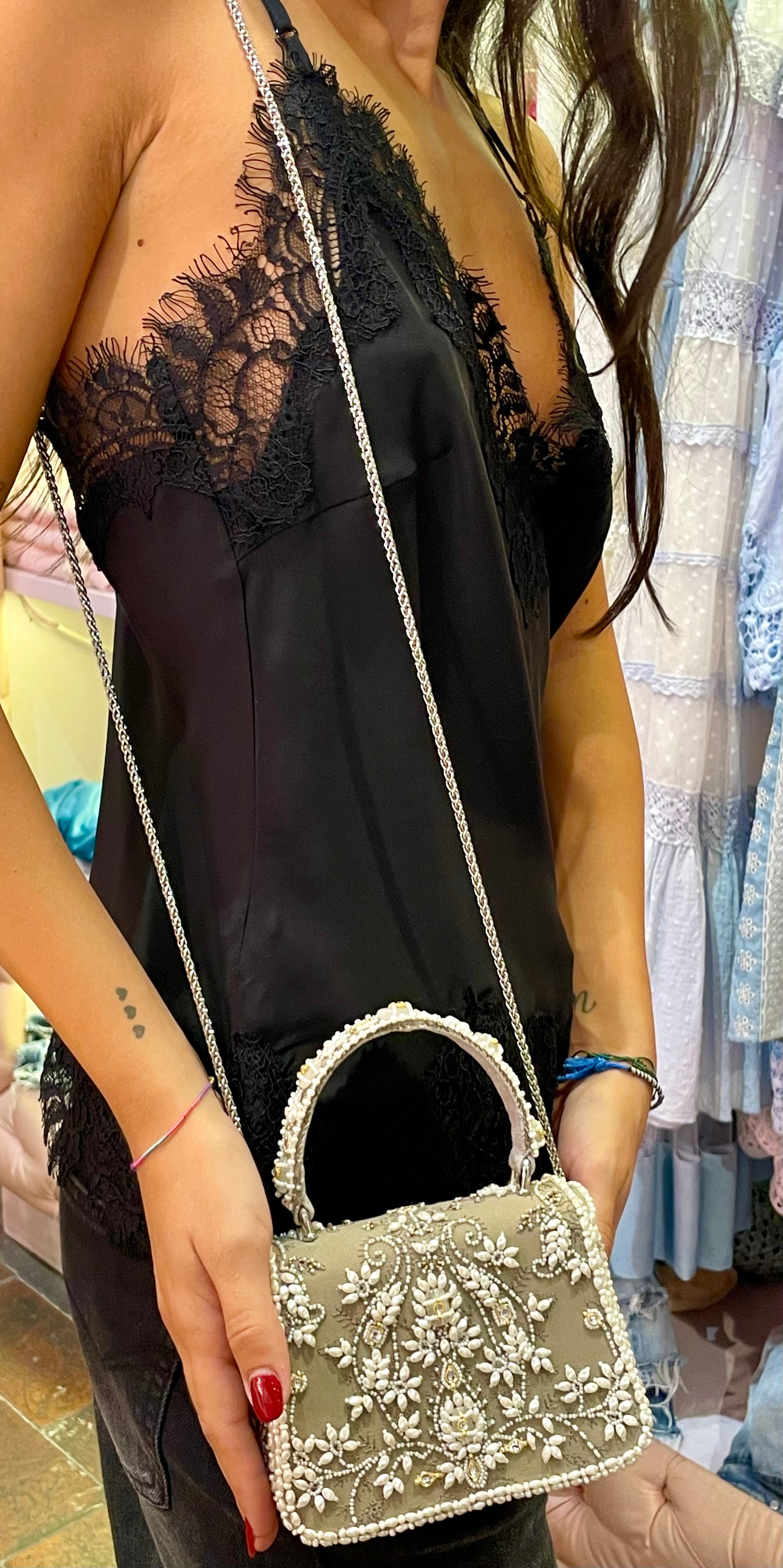 Borsa Perline con manico