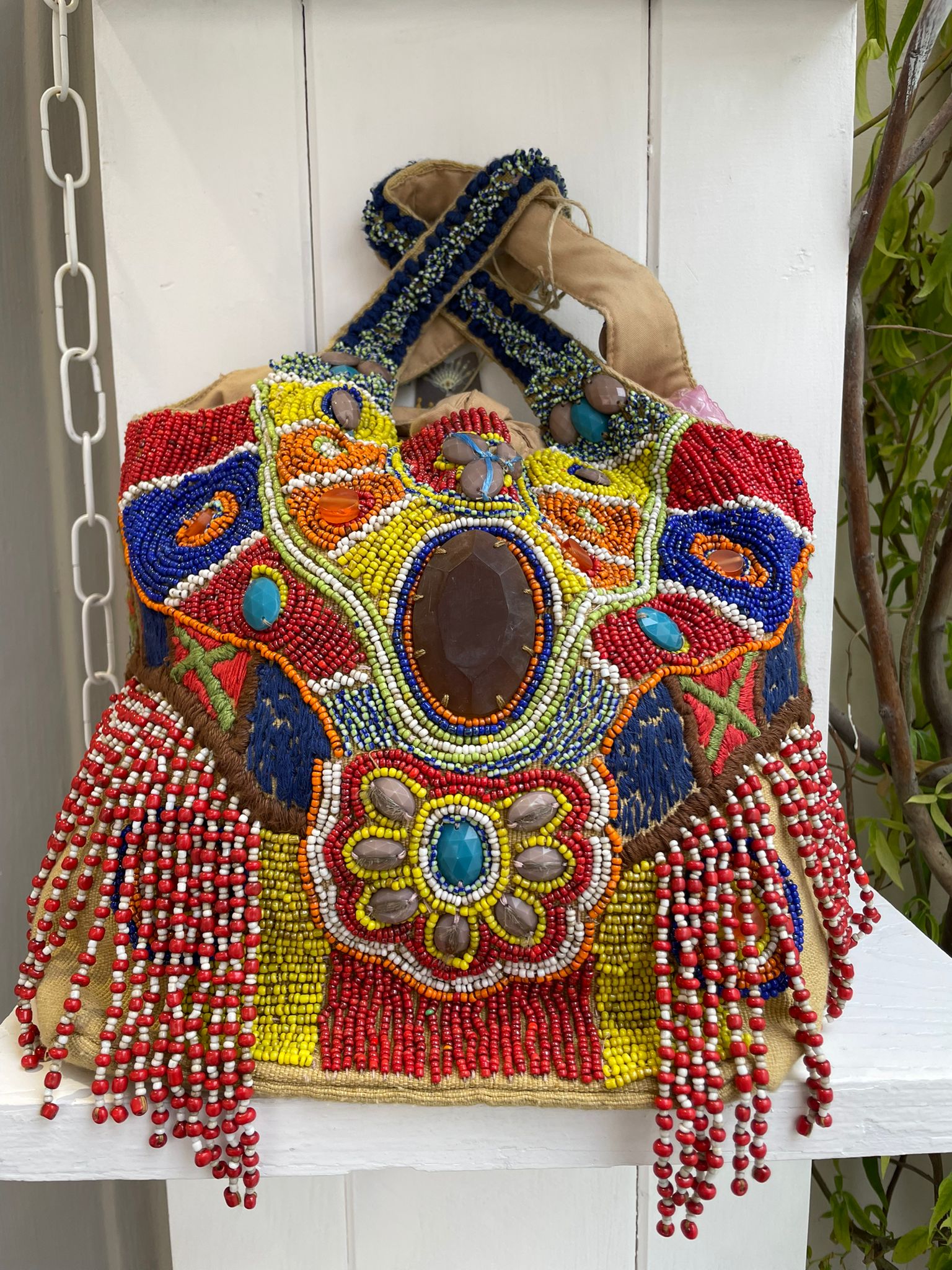 Borsa Perline Multicolor