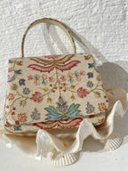 Borsa Perline con stampa a fiori