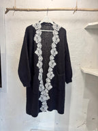 Cardigan con pizzo