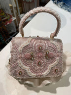 Borsa Perline Rosa