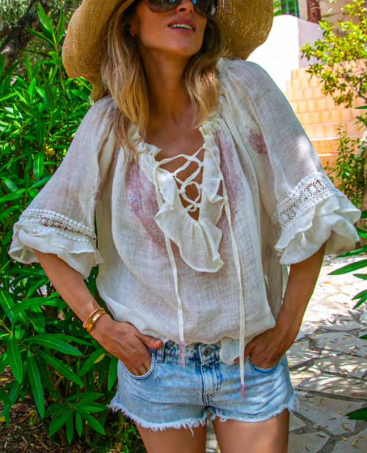 Blusa in lino