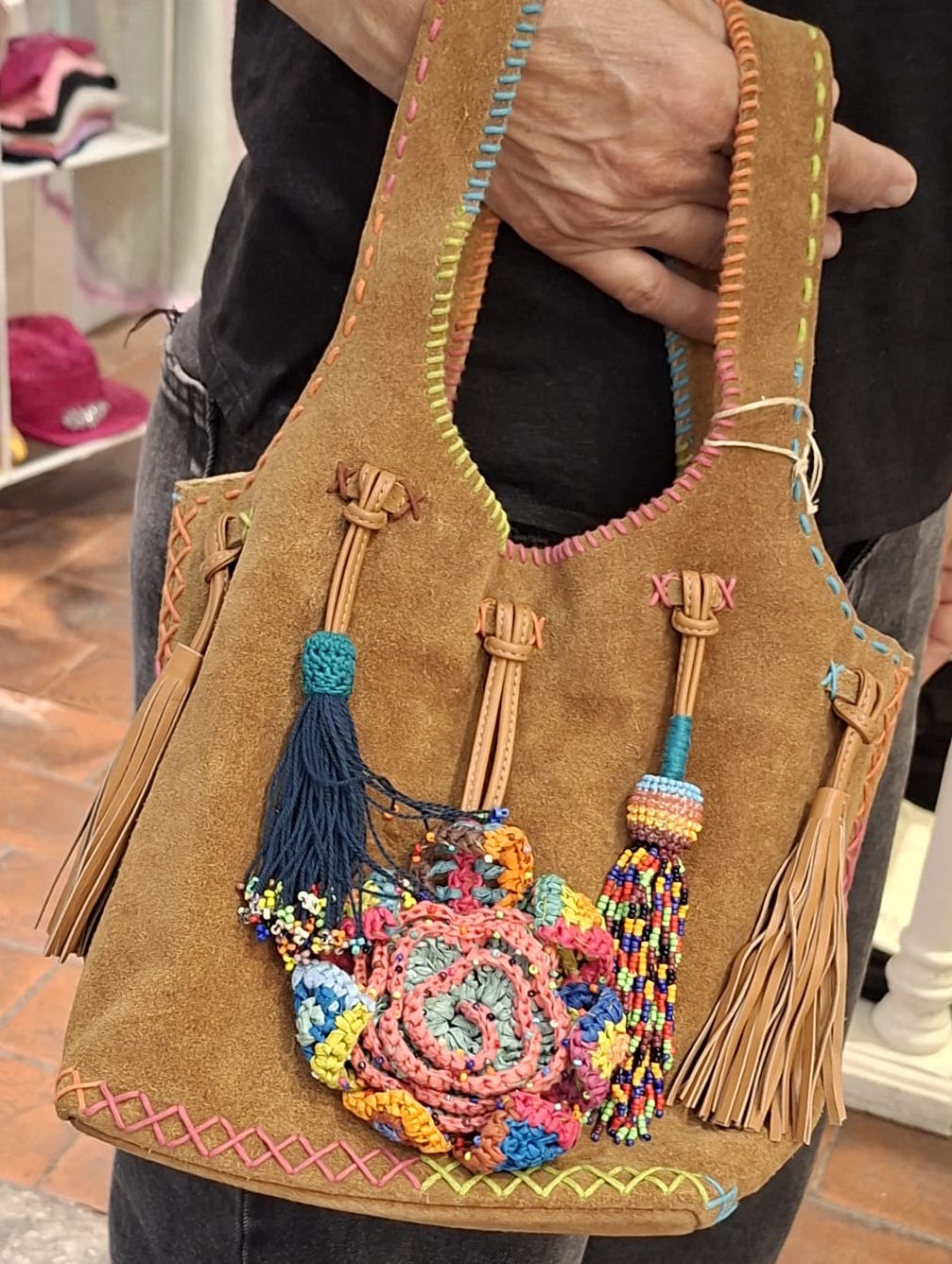 Borsa camoscio